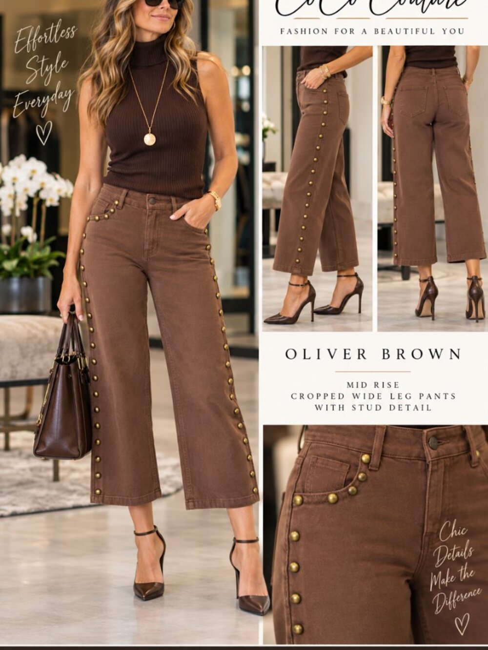 WSJ-85-361 Addington Chocolate Brown Overdye Denim by OLIVER BROWN